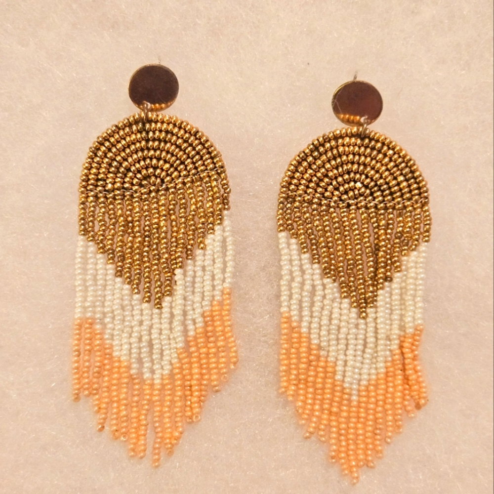 Beaded Chandelier Earrings